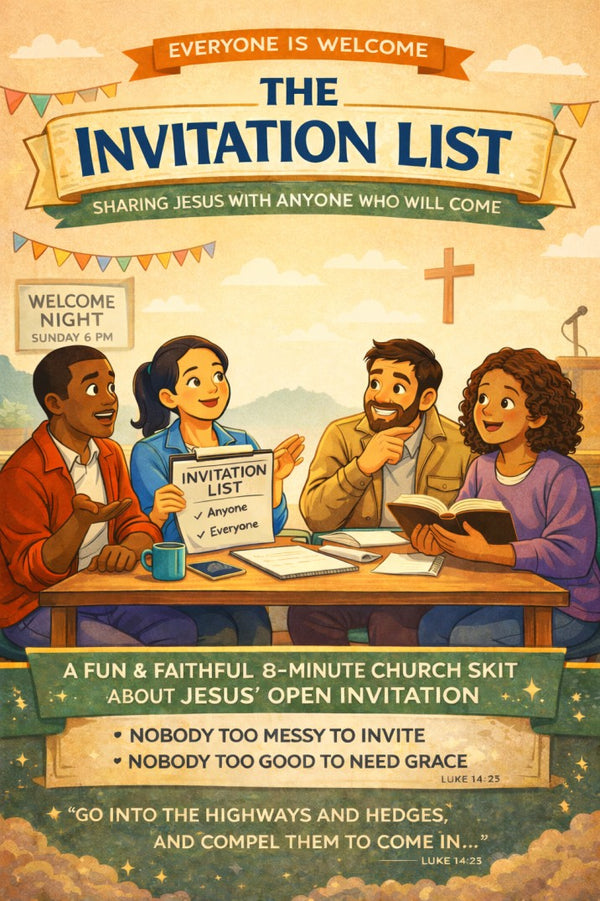 The Invitation List — church skit script cover image