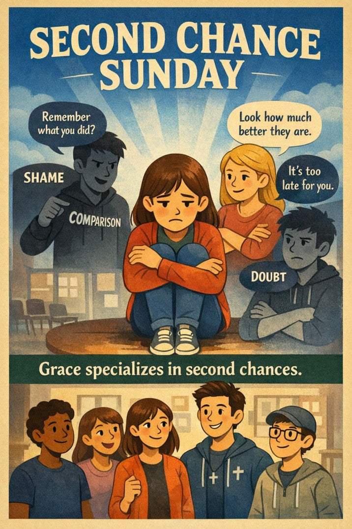 Second Chance Sunday — youth group skit cover image