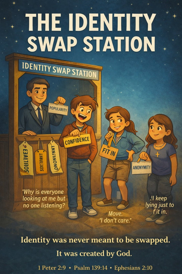 The Identity Swap Station — youth group skit cover image