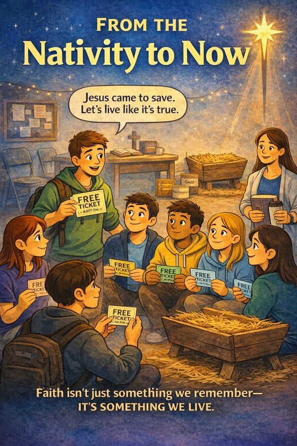From the Nativity to Now - Youth Group Drama Skits — youth group skit cover image