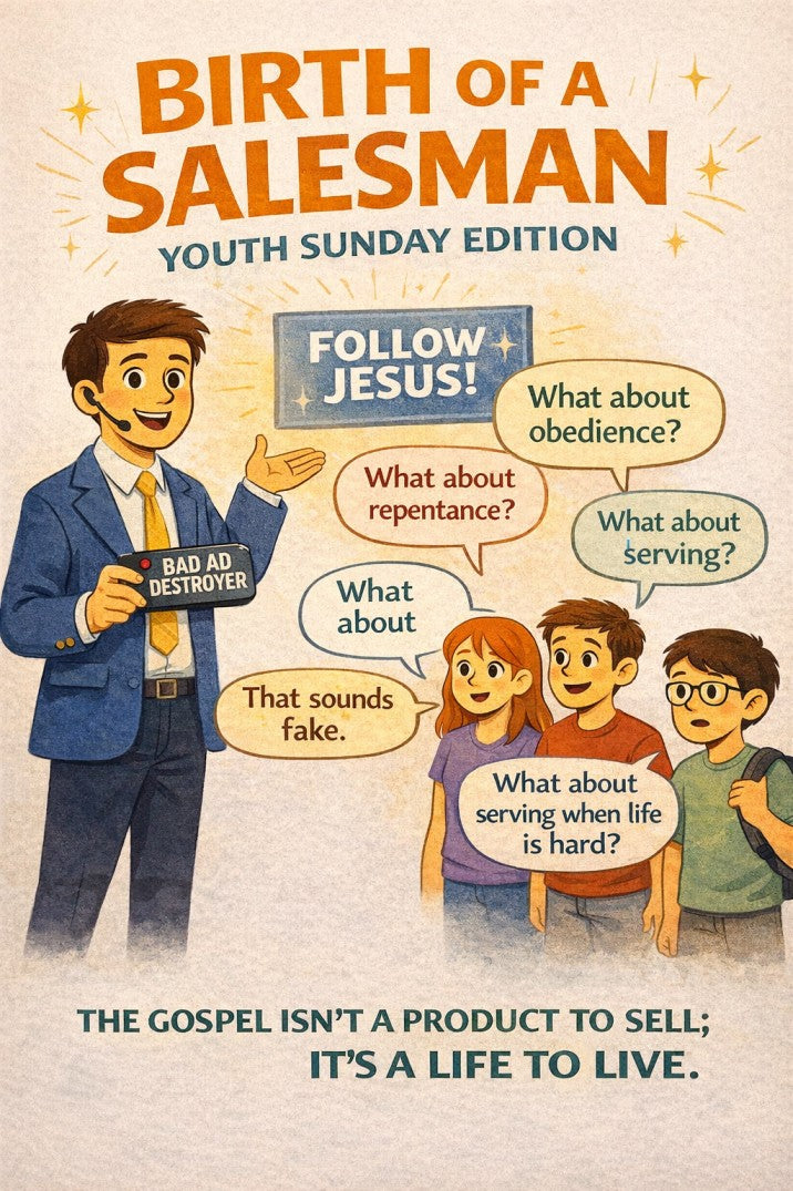 Birth of a Salesman: Youth Sunday Edition — youth group skit cover image