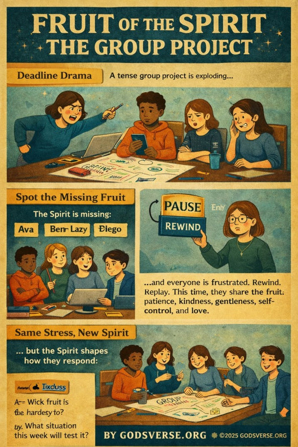 Fruit of the Spirit: The Group Project — youth group skit cover image