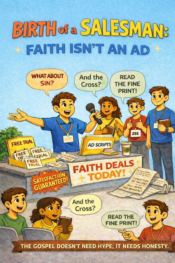 Birth of a Salesman: Faith Isn’t an Ad — youth group skit cover image