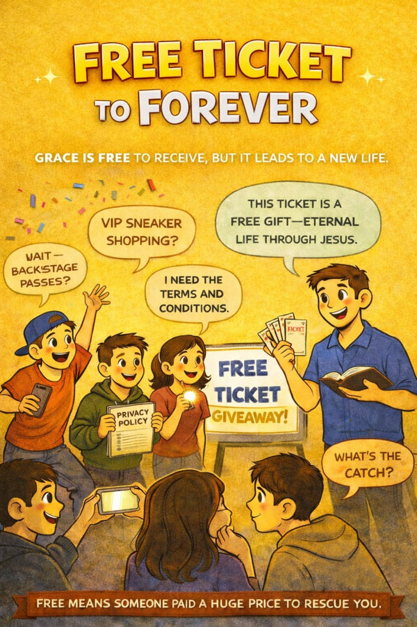 Free Ticket to Forever — youth group skit cover image