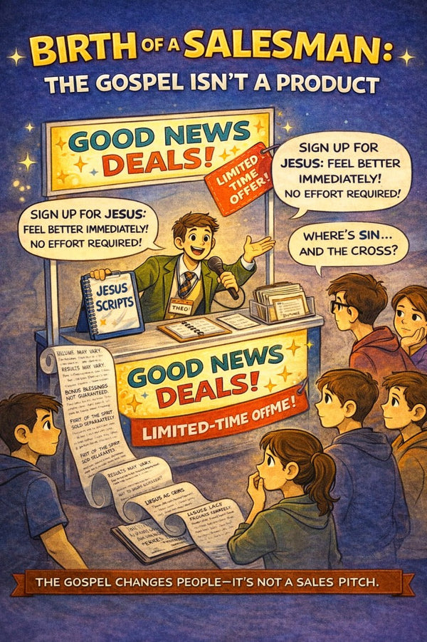 Birth of a Salesman: The Gospel Isn’t a Product — youth group skit cover image