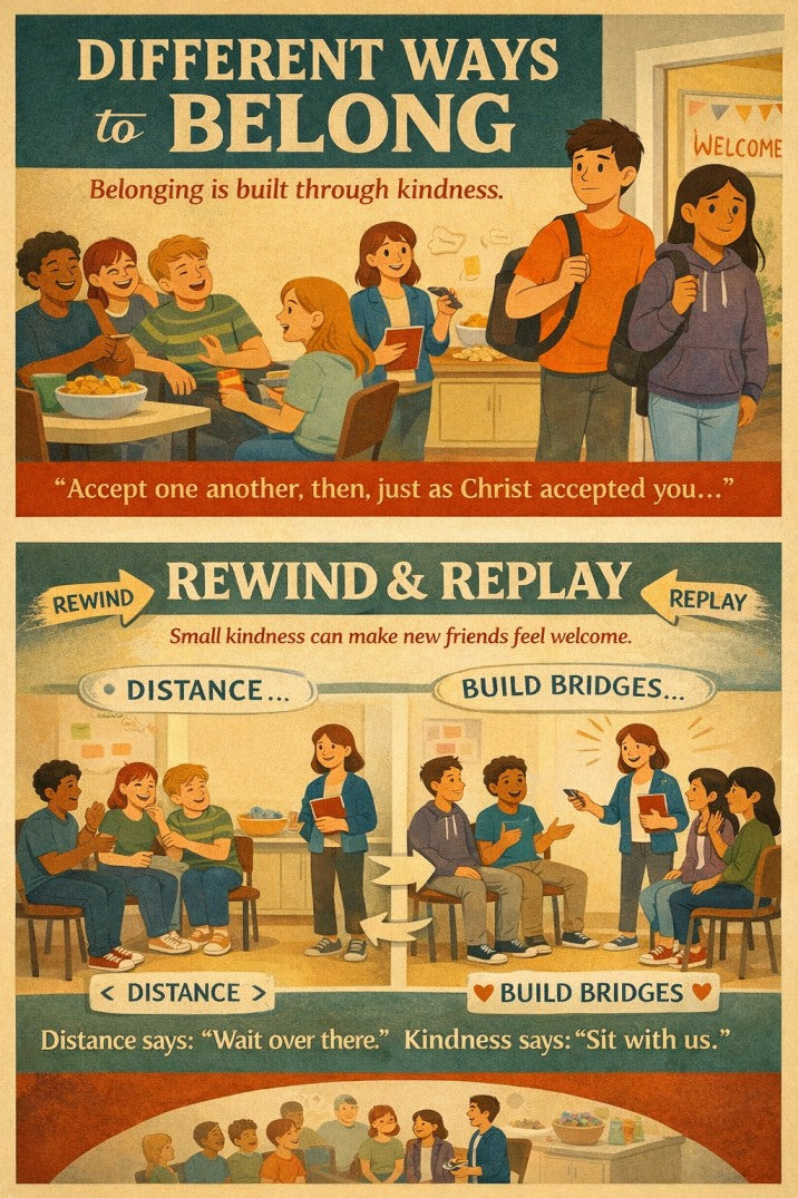 Different Ways to Belong — youth group skit cover image
