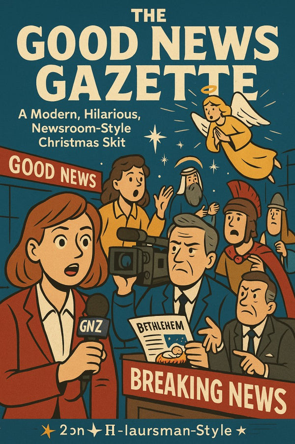 The Good News Gazette — Christmas church skit cover image