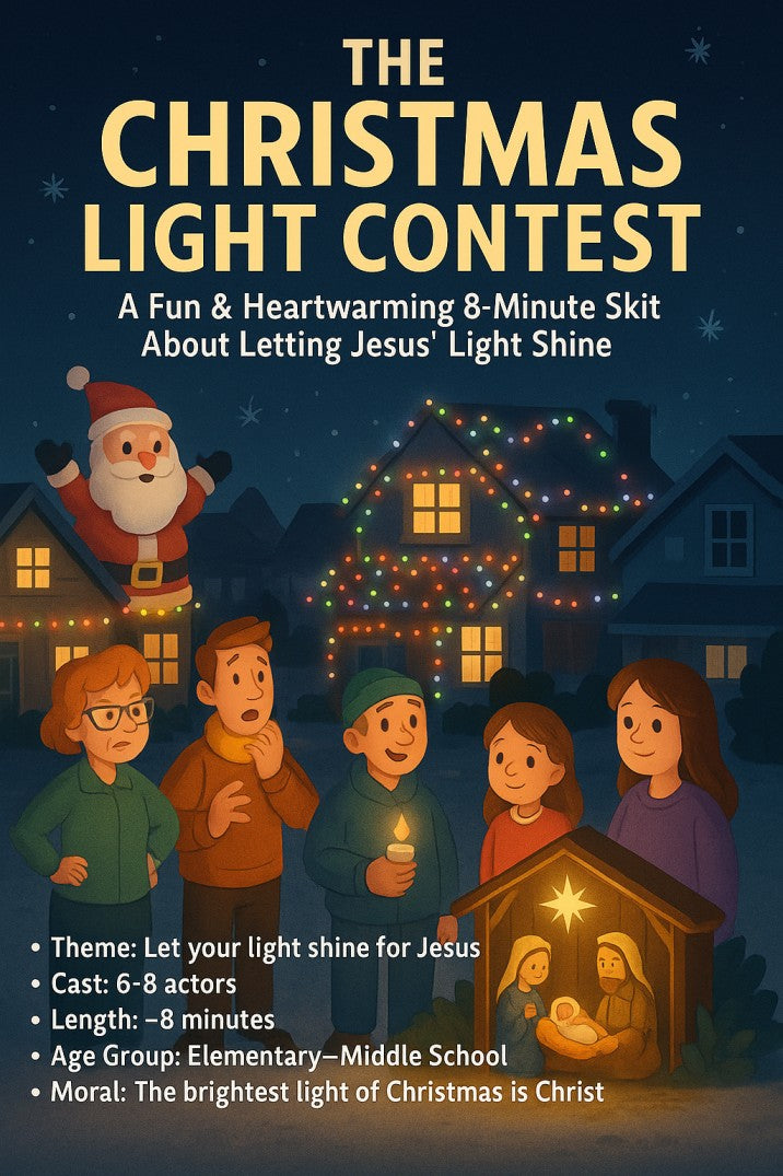 The Christmas Light Contest — Christmas church skit cover image