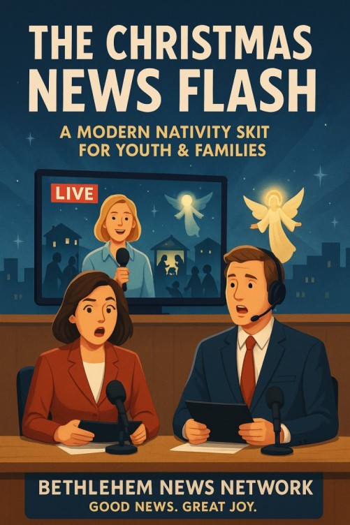 The Christmas News Flash — Christmas church skit cover image