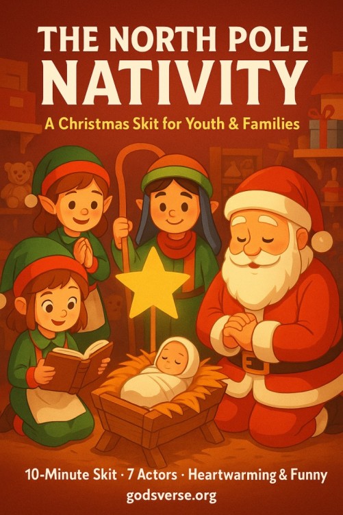 The North Pole Nativity — Christmas church skit cover image