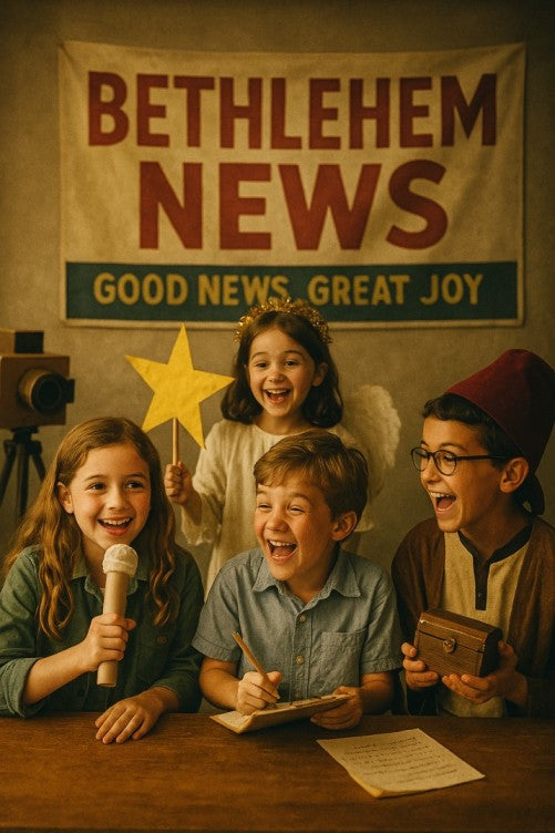 The Bethlehem Newsroom for Kids — Christmas church skit cover image