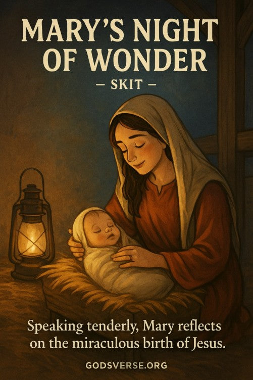 Mary’s Night of Wonder — Christmas church skit cover image