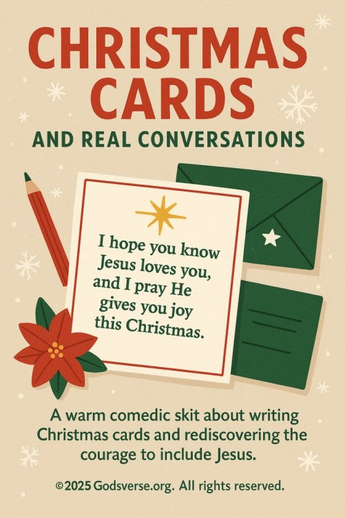 Christmas Cards and Real Conversations — Christmas church skit cover image