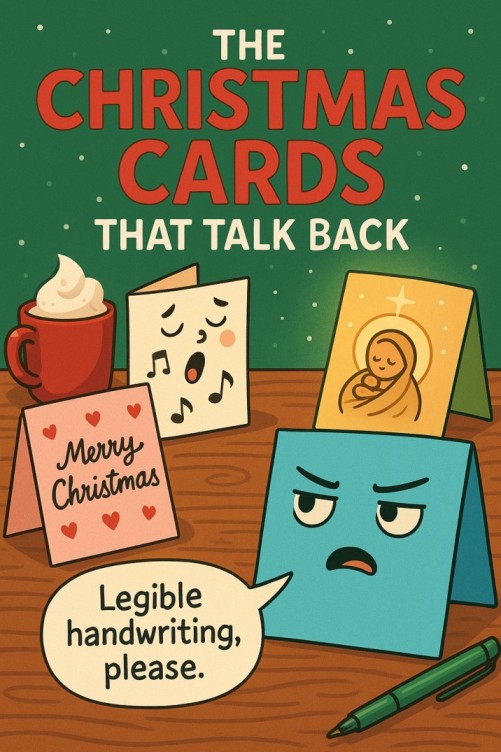 The Christmas Cards That Talk Back — Christmas church skit cover image