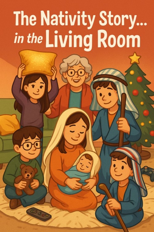 The Nativity Story… in the Living Room — Christmas church skit cover image