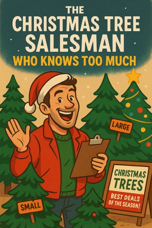 The Christmas Tree Salesman Who Knows Too Much — Christmas church skit cover image