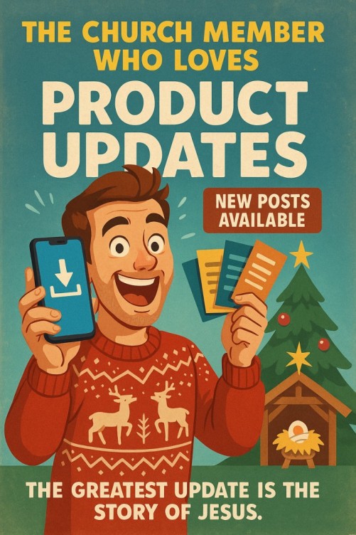 The Church Member Who Loves Product Updates — Christmas church skit cover image