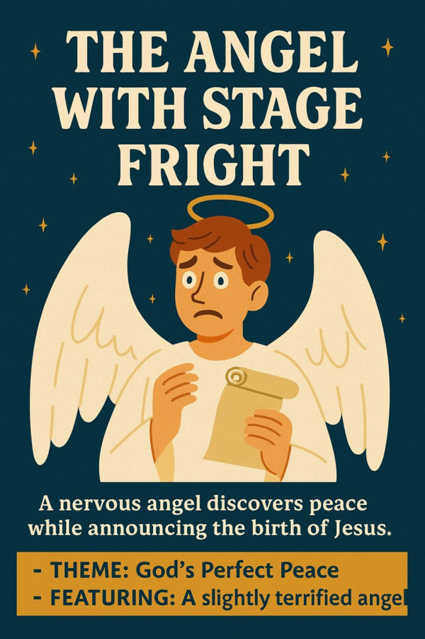 The Angel With Stage Fright — Christmas church skit cover image