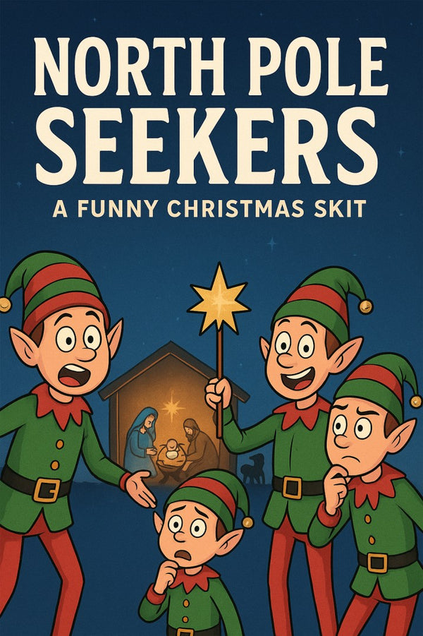 North Pole Seekers: A Funny Christmas Skit — Christmas church skit cover image
