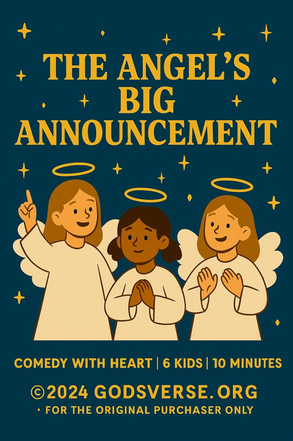 The Angels’ Big Announcement — Christmas church skit cover image