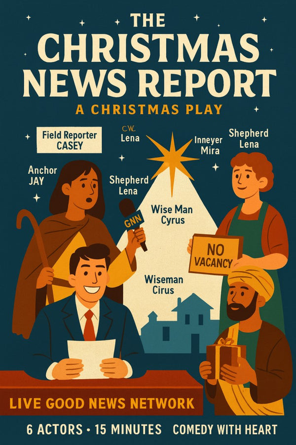 The Christmas News Report — Christmas church skit cover image
