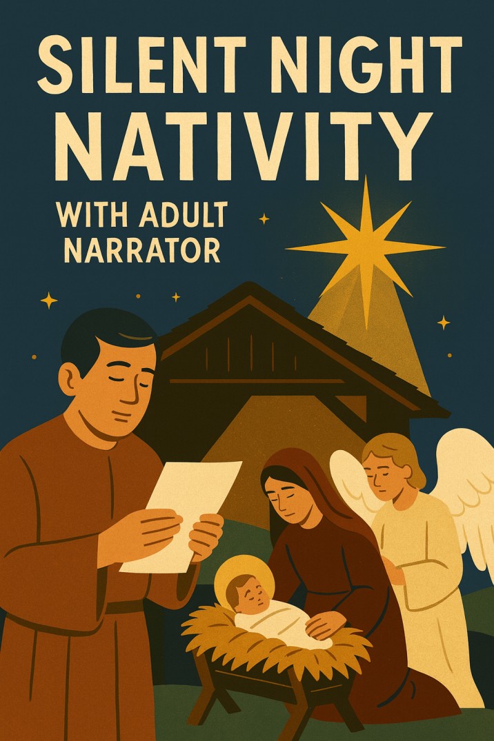 Silent Night Nativity With Adult Narrator
