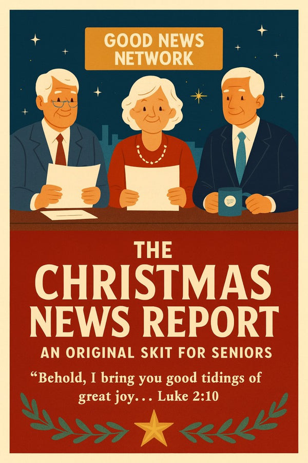 The Christmas News Report Skit — Christmas church skit cover image