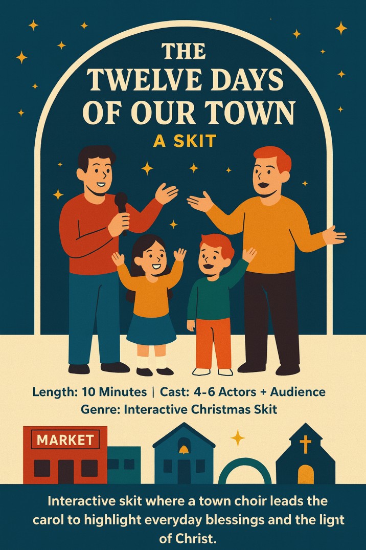 The Twelve Days… of Our Town — Christmas church skit cover image