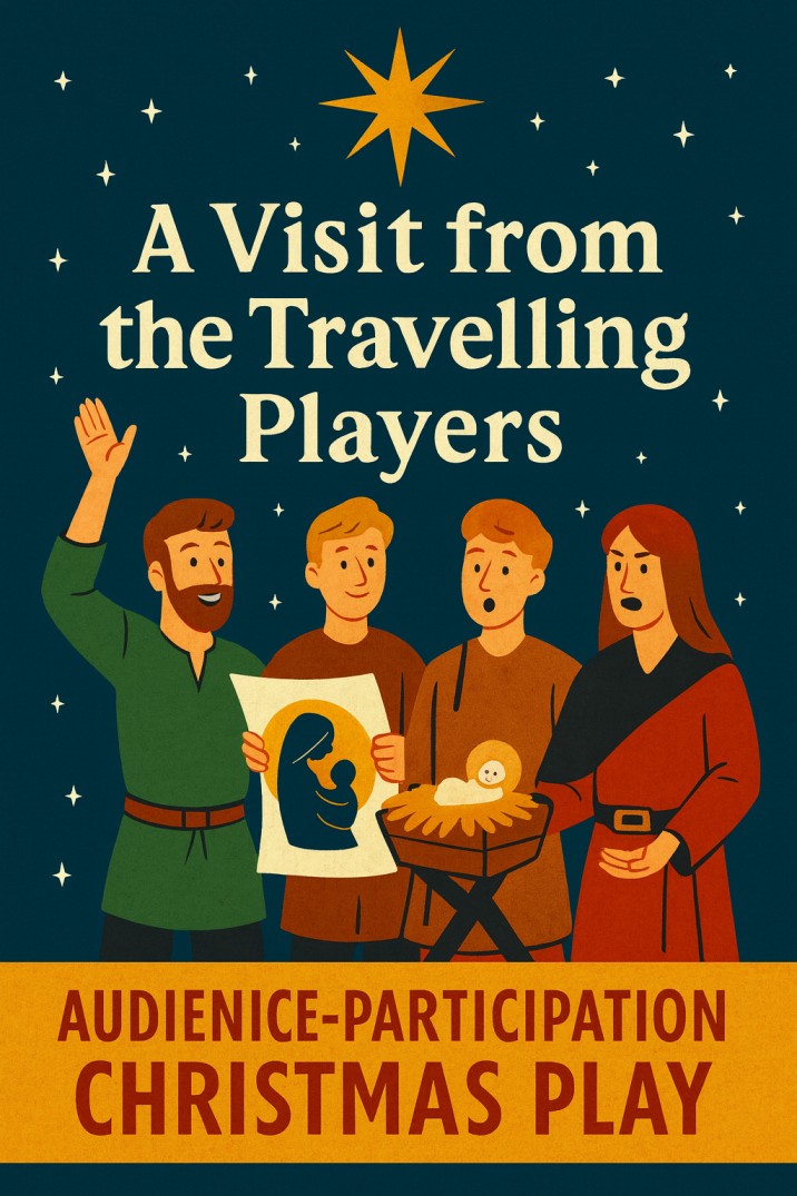 A Visit from the Travelling Players — Christmas church skit cover image