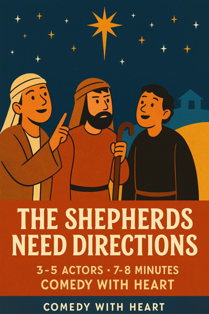 The Shepherds Need Directions — Christmas church skit cover image