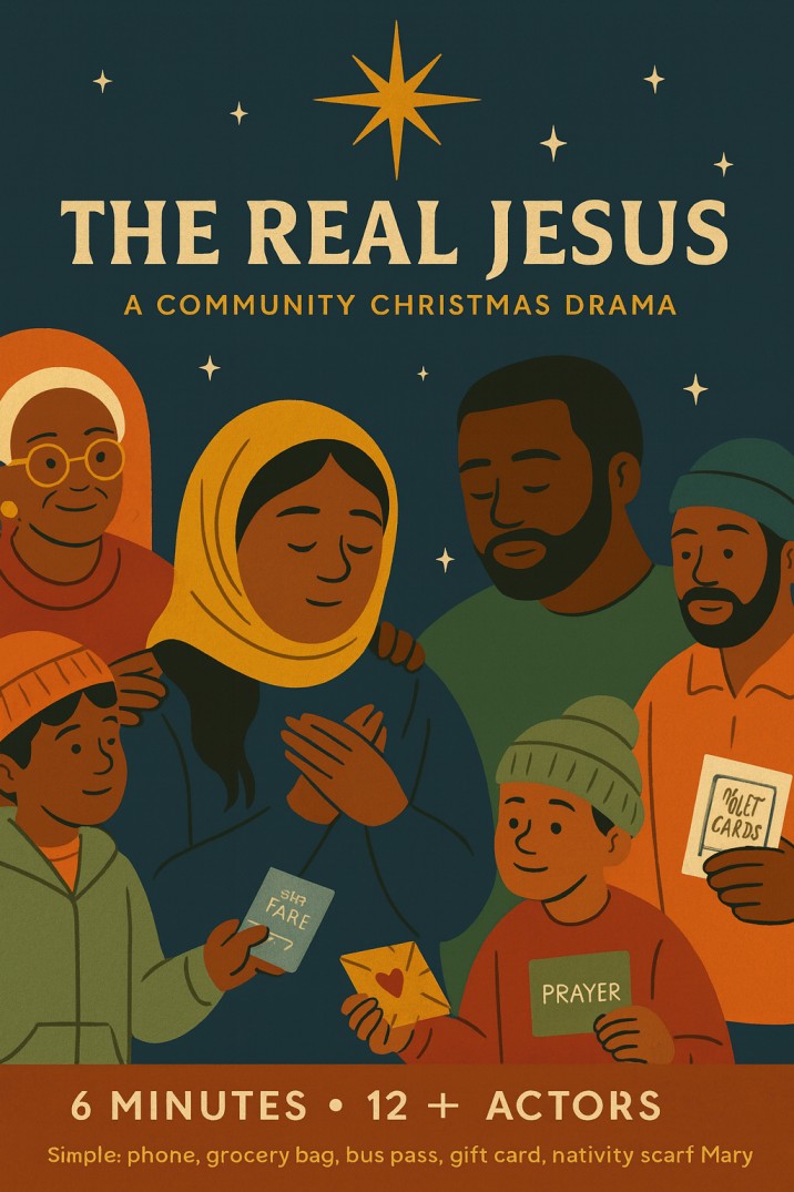 The Real Jesus: A Community Christmas Drama — Christmas church skit cover image