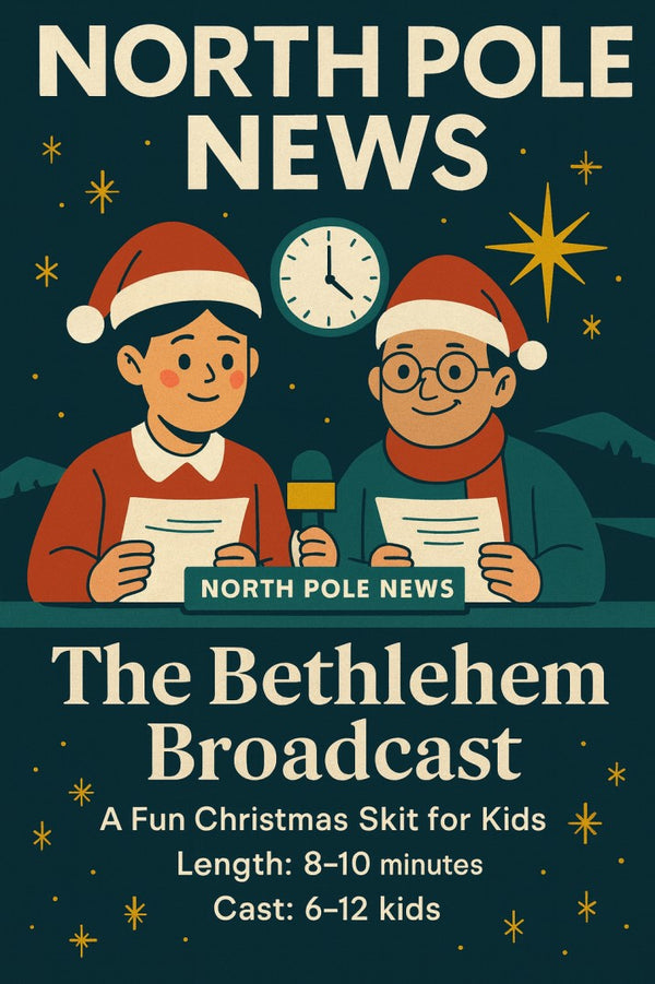 North Pole News: The Bethlehem Broadcast — Christmas church skit cover image