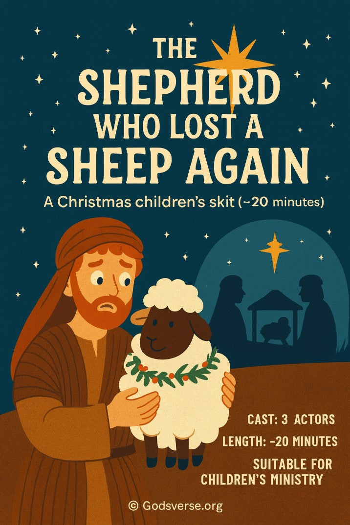 The Shepherd Who Lost a Sheep Again Skit — Christmas church skit cover image