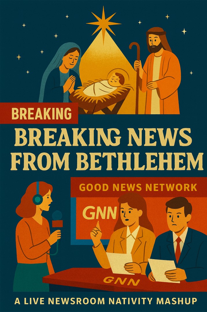 Breaking News from Bethlehem — A Live Newsroom Nativity — Christmas church skit cover image