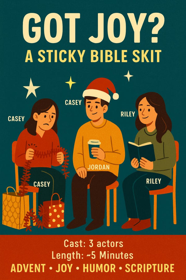 Got Joy? A Sticky Bible Skit — Christmas church skit cover image