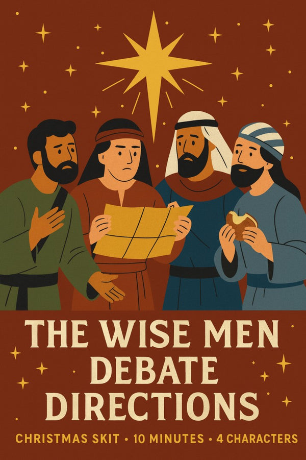 The Wise Men Debate Directions Skit — Christmas church skit cover image