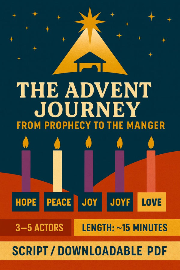 The Advent Journey: From Prophecy to the Manger Skit — Christmas church skit cover image
