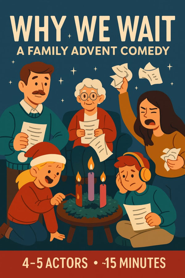 Why We Wait: A Family Advent Comedy Skit — Christmas church skit cover image