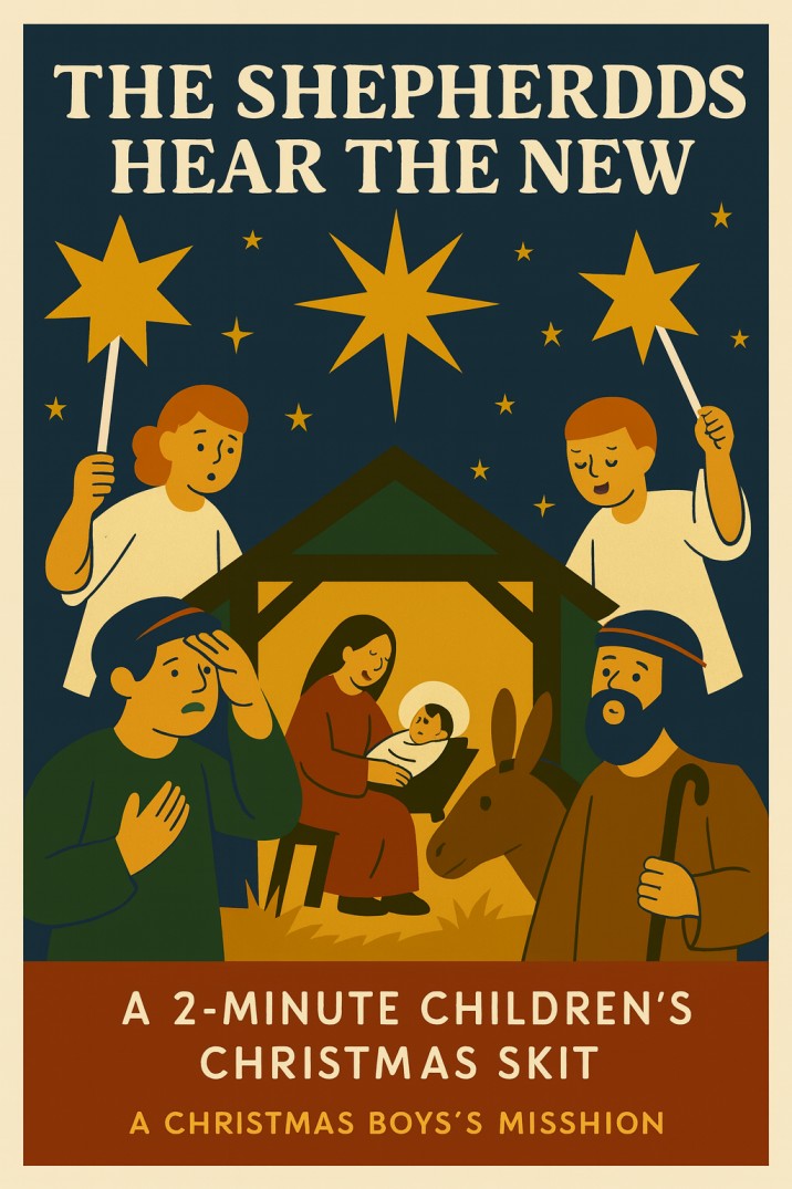 The Shepherds Hear the News — Christmas church skit cover image