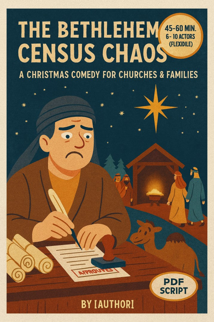 The Bethlehem Census Chaos Skit — Christmas church skit cover image