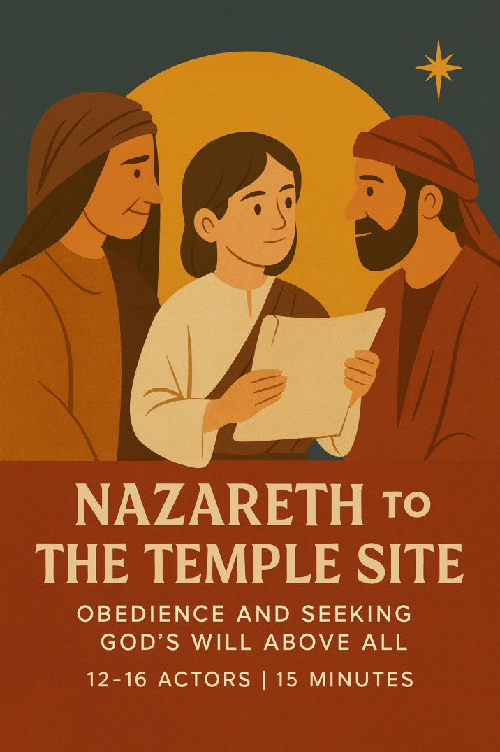 Nazareth to the Temple Site — Christmas church skit cover image