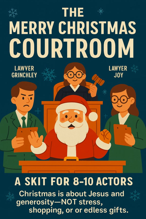 The Merry Christmas Courtroom — Christmas church skit cover image