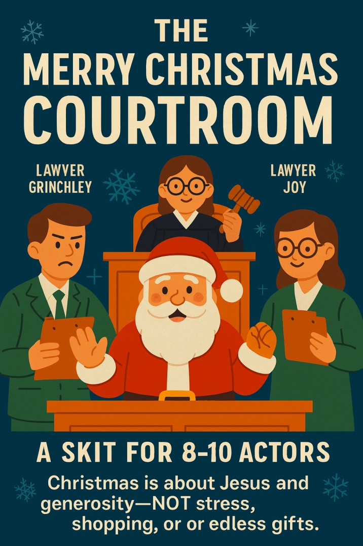The Merry Christmas Courtroom — Christmas church skit cover image