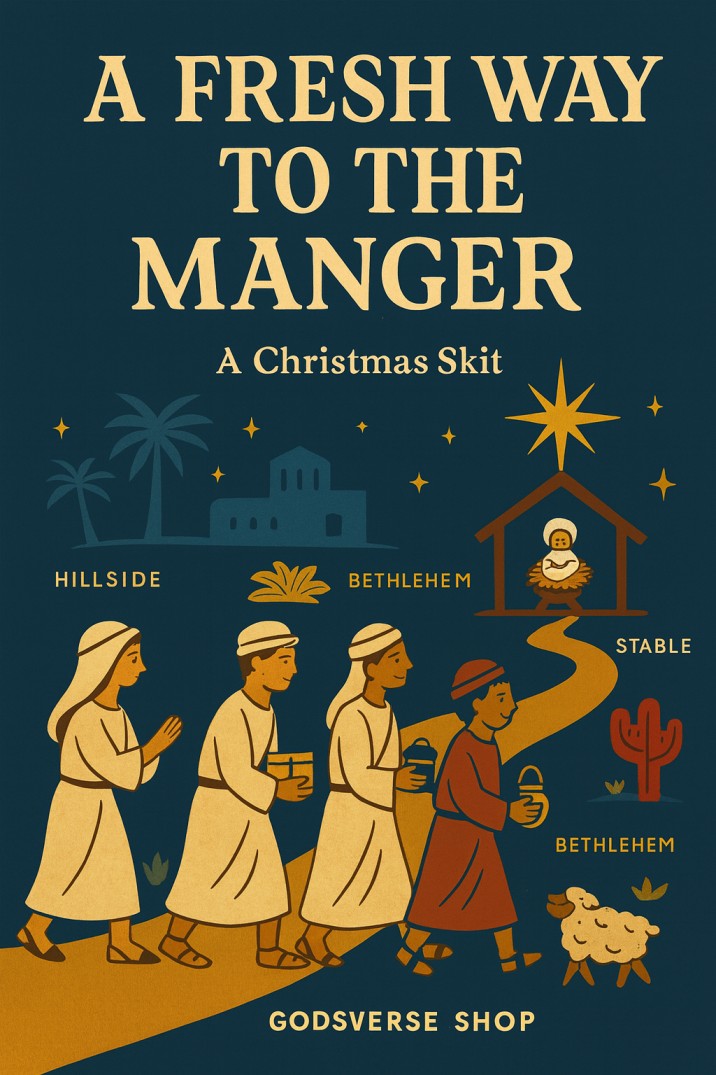 A Fresh Way to the Manger — Christmas church skit cover image