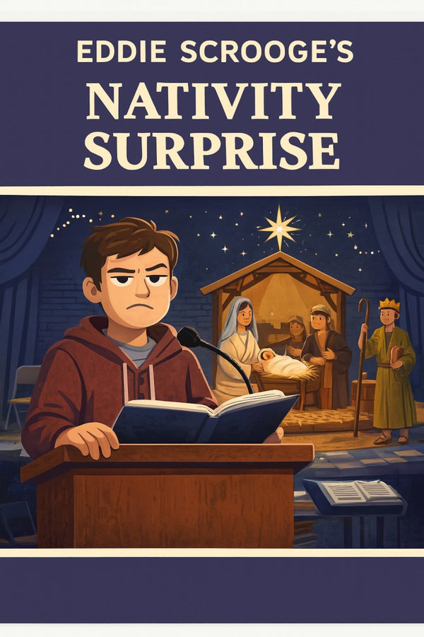 Eddie Scrooge’s Nativity Surprise — Christmas church skit cover image