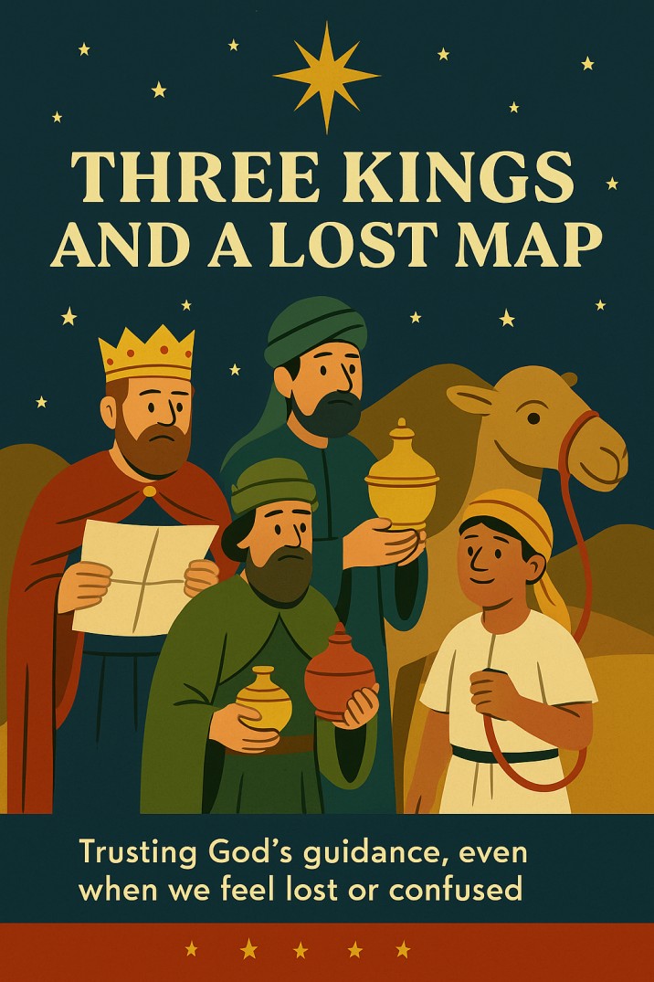 Three Kings and a Lost Map — church skit script cover image