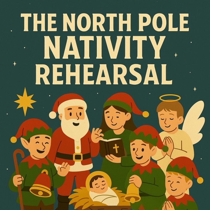 The North Pole Nativity Rehearsal — Christmas church skit cover image