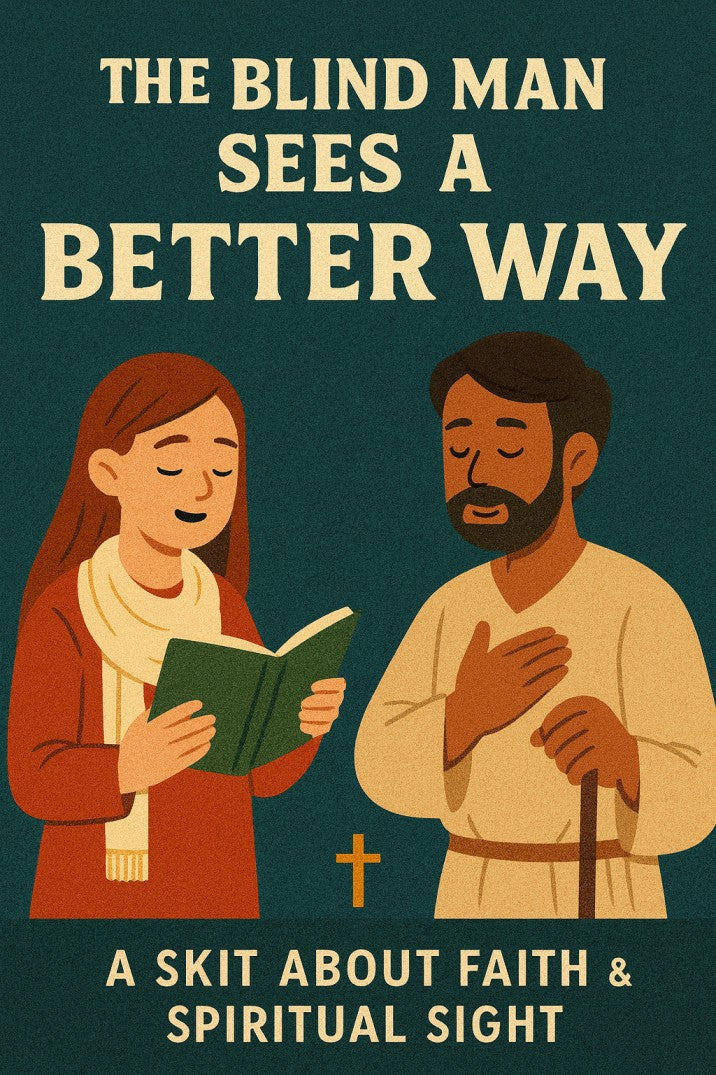 The Blind Man Sees a Better Way — Christmas church skit cover image