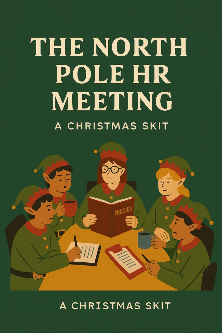 The North Pole HR Meeting — Christmas church skit cover image