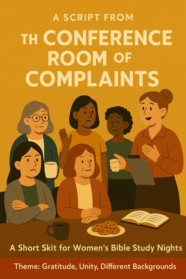 The Conference Room of Complaints — church skit script cover image